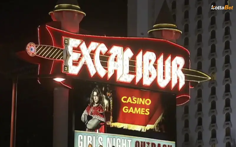 excalibur casino games